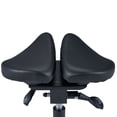 thumbnail image 3 of Master Massage Berkeley Ergonomic Split Style Saddle Stool in Black with Black Aluminum Base, 3 of 9