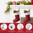 thumbnail image 5 of Adjustable, No-Drill Mantel Stocking Hanger - 2-in-1 Garland & Christmas Stocking, 4 Pcs, Black Metal, 5 of 14