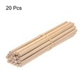 thumbnail image 3 of Uxcell 20pcs Wooden Dowel Rods Wood Sticks Round Wooden Dowels Rod for DIY Crafts Wand 8"x0.31", 3 of 7
