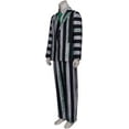 thumbnail image 3 of Men's Beetle Movie Juice Outfits Black and White Stripe Jacket Shirt Pant Set Adult Outfit ﻿, 3 of 7