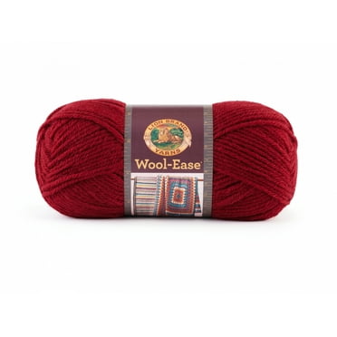 Lion Brand Yarn Wool-Ease Cranberry 620-138 Classic Wool Yarn