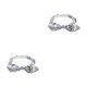 thumbnail image 4 of Sonducket Diadema elegante y cómoda para niñas, accesorios para el cabello ajustables y absorbentes del sudor, color blanco Blanco 2Conjunto, 4 of 6