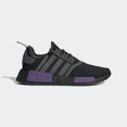 thumbnail image 1 of adidas NMD R1 Black Active Purple Grey Kings Ravens GW5664 Men's Shoe Size 11.5, 1 of 6
