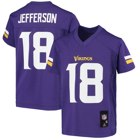 Youth Justin Jefferson Purple Minnesota Vikings Replica Jersey
