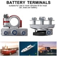 thumbnail image 5 of Conector de terminales de batería, abrazadera superior de batería de ocio de 3 vías de 12 V para automóvil, furgoneta, caravana, autocaravana (1 par), 5 of 5