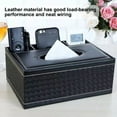 thumbnail image 3 of Elegante funda para caja de pañuelos de diseño rectangular, soporte multifuncional de piel sintética de alta calidad con fácil acceso para baño, dormitorio y sala de estar (23,5 x 17,5 x 12 cm), 3 of 6