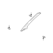 Genuine OE Honda Windshield Pillar Trim - 84101-S9V-A11ZB