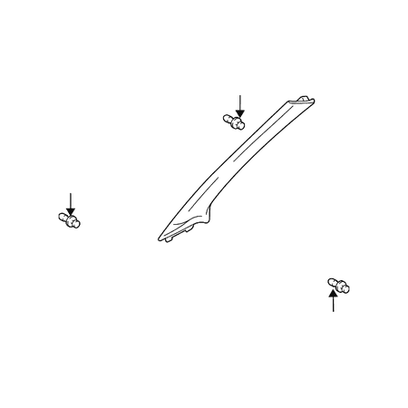 Genuine OE Honda Windshield Pillar Trim - 84101-S9V-A11ZB