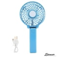 thumbnail image 3 of Spencer Portable Mini Handheld Fan Rechargeable USB Desk Fan Foldable Stroller Table Fan for Office Room Outdoor - With No Battery "Blue", 3 of 7