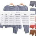 thumbnail image 3 of Fengqque Mens Fluffy Coral Fleece Pajamas Set Pullover Pants Loose Plush Warm Loungewear Sleepwear Blue XXXL(XXXL), 3 of 6