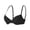 Black -BF38, variant on Wireless Lift Up Bras for Women Small Breasted T-Shirt Wirefree Padded Bras Gray 75B