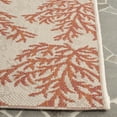 thumbnail image 3 of Safavieh Courtyard Fionntan Botanical Indoor/Outdoor Runner Rug, Beige/Terracotta, 2'3" x 8', 3 of 8