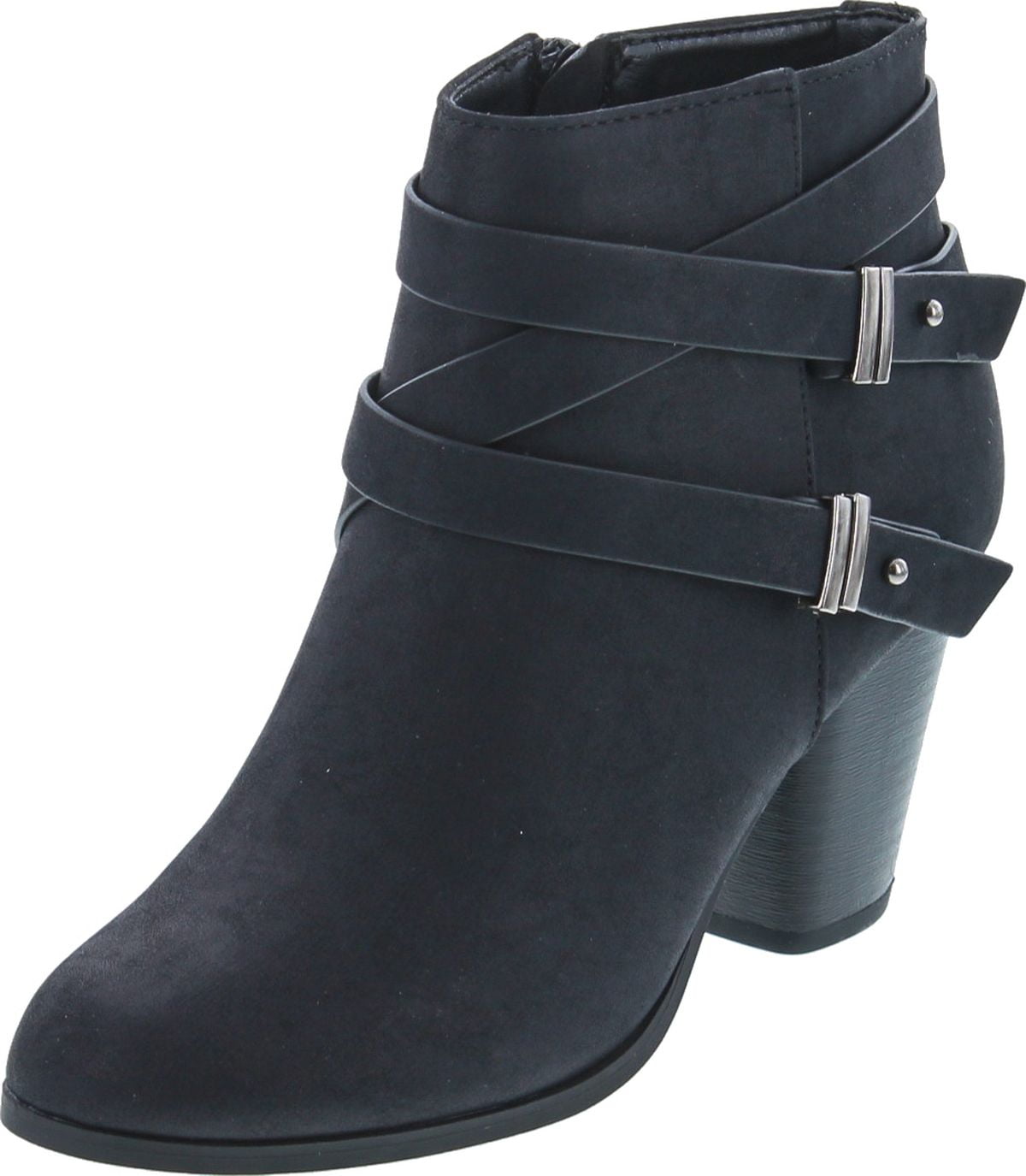 SODA Women's Undine Pointy Toe Ankle Bootie Shoes, Black, 6 - Walmart.com