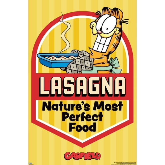 Garfield - Lasagna Wall Poster, 22.375" x 34"