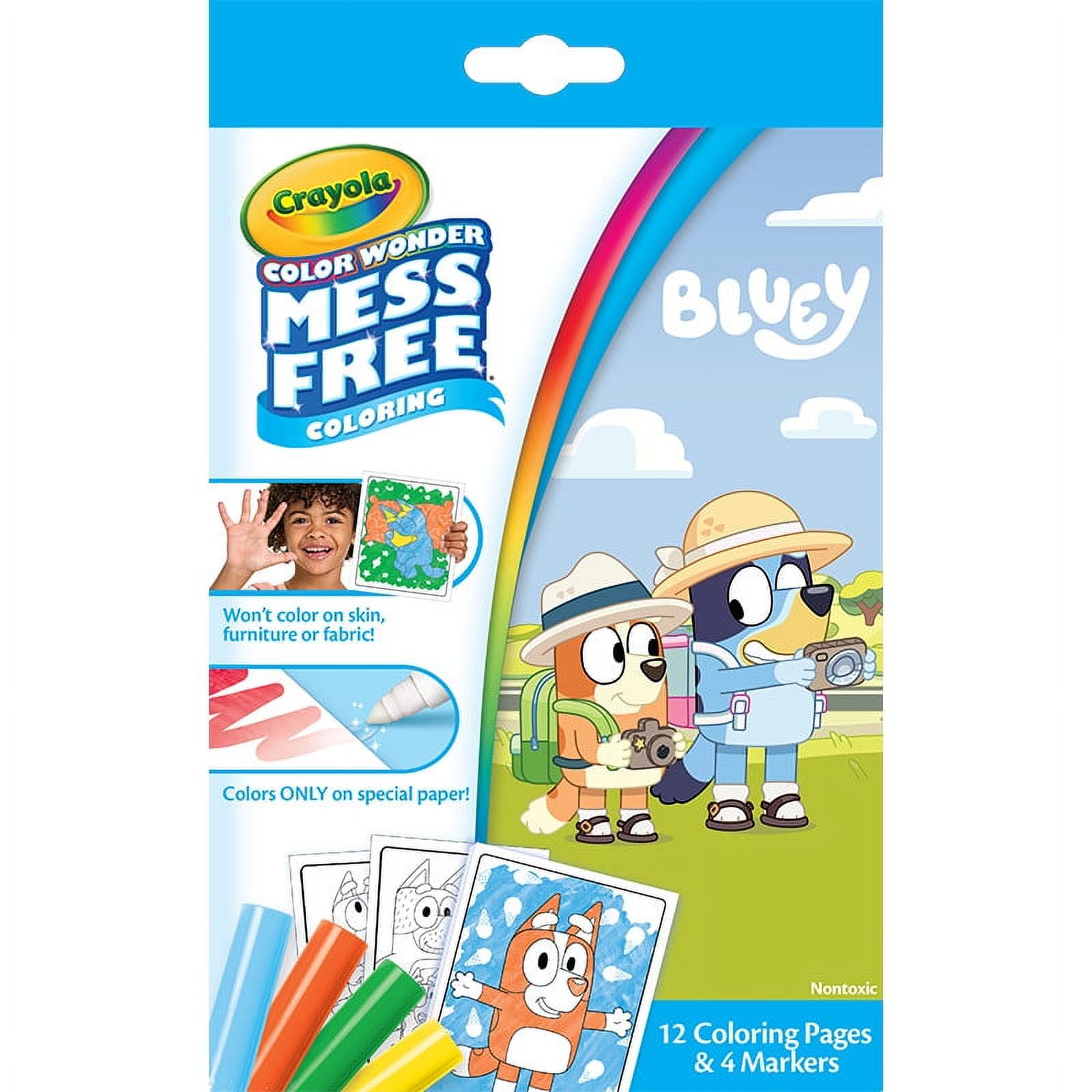 Crayola Bluey Color Wonder Mini Box Set, Toddler Craft, 12 Pgs