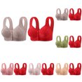 thumbnail image 3 of XFLWAM Wireless Push Up Bra for Women Plus Size Front Closure Comfort No Underwire Breathable Everyday Bra, 3 of 3