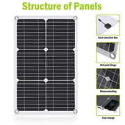Lohoms Solar Panel Kit, 12V Battery Charger with 100A Controller, Flexible for Camping, RV, Home, Boat