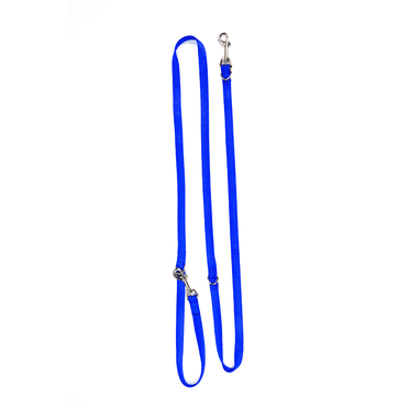 Blue-9 Multi-Function Hands Free Dog Leash, Double Attachment 6 Foot Adjustable Lead for Obedience, Running, and Agility Training (Blue, Small Medium)