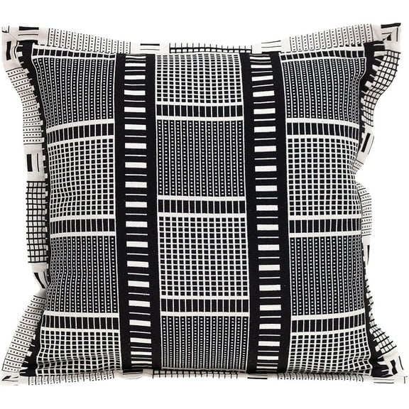HomeStock Southwestern Sanctuary Transitional Throw Pillow, Modern Decorative Throw Pillows for Accent Furniture-Color:Black,Size:20 In x 20 In