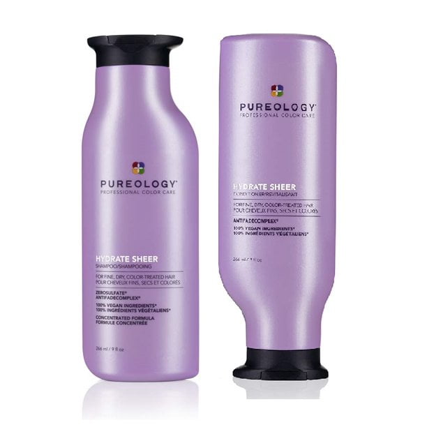 Pureology Hydrate Sheer Shampoo & Conditioner NEW Size 9 oz Duo