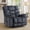 Greenish Gray, variant on Ebello 88" 3-Seater Manual Reclining Sofa, Soft Fabric Recliner Couch with Padded Headrest & Armrests, Overstuffed Recliner for Living Room, Gray