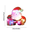 thumbnail image 2 of Window Christmas Lights Decorations, Battery Operated Hanging Light Up Santa Claus Reindeer Xmas Snowman Bell Shaped for Christmas Window Christmas Tree Decorations Glass Wall Indoor Decor, 2 of 6