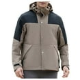 thumbnail image 3 of Plus Size Rain Coats with Hoods,Men's/Women's Single Layer Hiking Raincoat Outdoor Windbreaker Jacket For Trekking,Hiking Apparel,Camping Rain Jacket(Size:5XL), 3 of 9