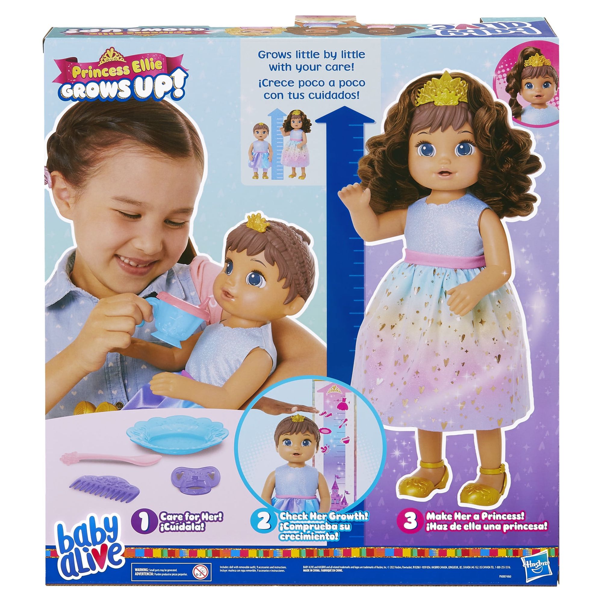 Baby Alive: Princess Ellie Grows Up! 15-Inch Doll Brown Hair, Brown Eyes Kids Toy for Boys and Girls - image 5 of 13