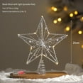 thumbnail image 4 of 1 Pcs Christmas Tree Top Decoration Lighting Props Christmas Star New Tree Top Star With Lights Five-Pointed Star Decorations, 4 of 8