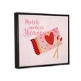 thumbnail image 3 of Stupell Match Made In Heaven Romantic Matchbook Holiday Painting Black Floater Framed Art Print Wall Art, 3 of 6
