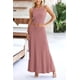 thumbnail image 3 of Conjunto de Falda Larga de Dos Piezas para Mujer PRETTYGARDEN Rosa Polvoriento XS, 3 of 7