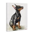 thumbnail image 2 of Stupell Industries French Country Doberman Puppy Dog Pet Animal Watercolor Canvas Art, 16 x 20, by George Dyachenko, 2 of 7