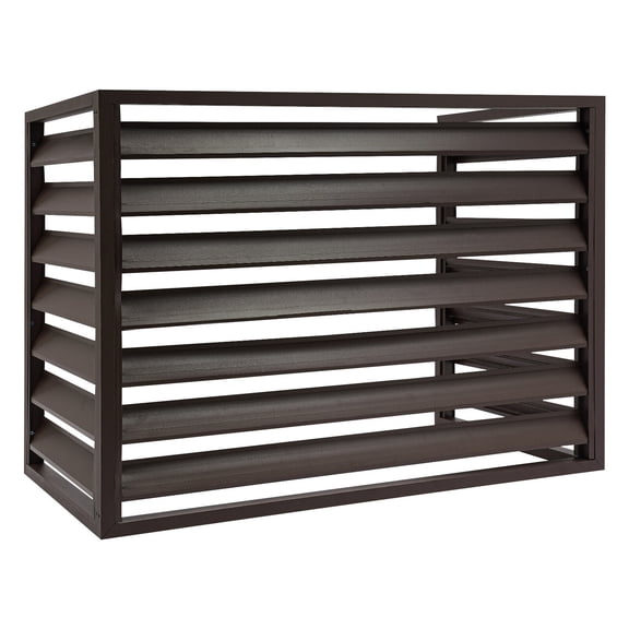 AC Fence Outdoor Privacy Screen Air Conditioner Fence Privacy Fence Cover Coffee Color