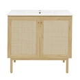 thumbnail image 6 of Classe 36" Freestanding Bathroom Vanity in Natural Oak with Sink Top, 6 of 11