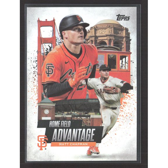 2025 Topps Home Field Advantage HA-11 Matt Chapman San Francisco Giants Baseball Card San Francisco Giants MLB Baseball Trading Card