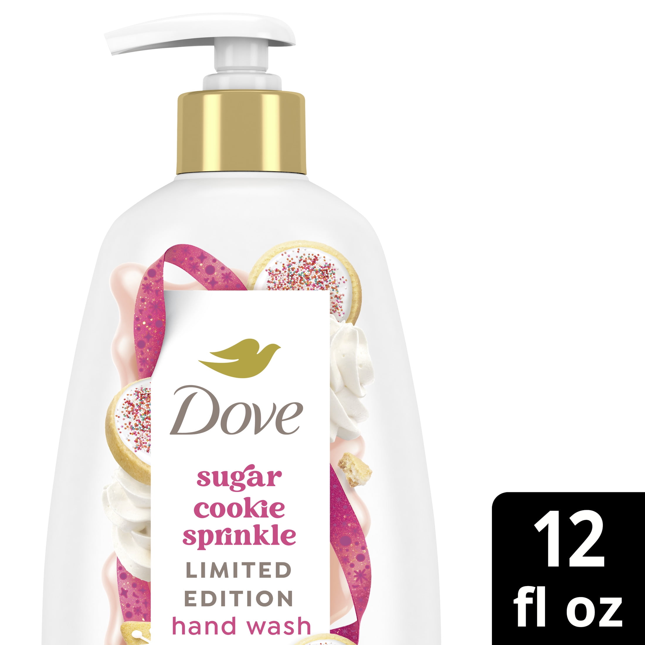 (2 pack) Dove Limited Edition Holiday Treats Liquid Hand Wash For Deep Nourishment Sugar Cookie Sprinkle ,12 oz