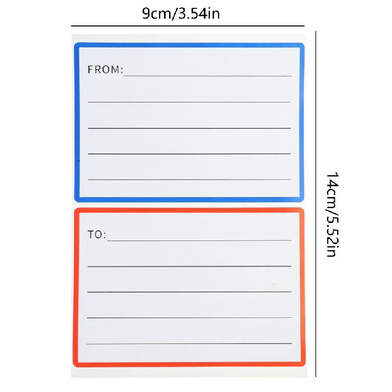 Necvior 50/100/240 Sheets from/to Address Mailing Labels Mail Shipping Label Mail Address Label Stickers for Package