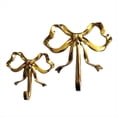 thumbnail image 4 of Bow Hook Single Hanger Gold Coat Hooks Bow Shaped Wall Hook Wall Hanging Coat Hook Bathroom Wall Gold brass, 4 of 5