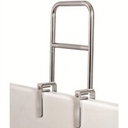 Carex Dual Level Bathtub Rail, Chrome Finish-1 Each