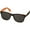 Orange/Solid Black, variant on Sun Ray Sunglasses - Black With Colour Pop