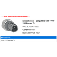thumbnail image 2 of Knock Sensor - Compatible with 1999 - 2008 Acura TL 2000 2001 2002 2003 2004 2005 2006 2007, 2 of 2