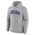 thumbnail image 2 of Men's Gray Gonzaga Bulldogs Basic Arch Pullover Hoodie, 2 of 3