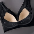 thumbnail image 6 of U-Back Bralette Top - Wireless Comfort Bra with Light Padding, Sexy Lace Supportive Camisole | Hontri | Versatile Comfy & Lacy Bra Top Wireless Bra Lifting Anti Sagging (Black | L), 6 of 8
