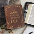 thumbnail image 6 of HELLHERO Vintage Scripture Quote PU Leather Bible Cover, Portable Multi-Functional Bible Case for Church and Travel, Protective Book Carrying Bag for Men and Women, 6 of 12