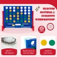thumbnail image 6 of Costway Wall Mounted or Tabletop 4 in a Row Jumbo 4-to-Score Connect Game Set Red, 6 of 10
