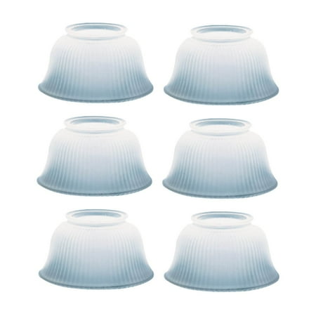 - 6 Lamp Shade White Glass Traditional 3 5/8