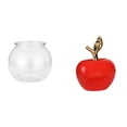 thumbnail image 1 of Adorno Transparente Para Pecera Pequeña, Cuenco Para Bricolaje, Jarrón, Mesa, Dormitorio, Escritorio, Sala De Estar, Decoración Del Hogar, Figura De Cerámica, Escultura De Fruta, 1 of 8