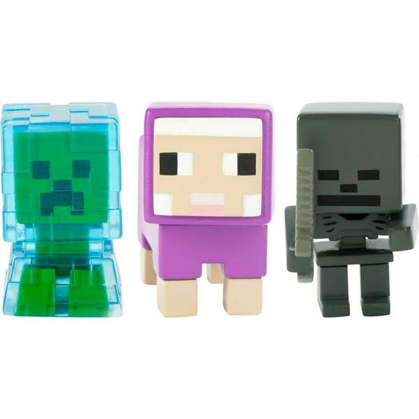 Minecraft Build A Mini 3 Pack Charged Creeper Sheep Whither Skeleton Walmart Com Walmart Com