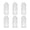Transparent, variant on TISHITA 6x Glass Bud Vases Flower Arrangement Display for Office Living Room Kitchen