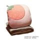 thumbnail image 3 of Almohada de viaje compacta con manta, cojín dos en uno, plegable, almohada con manta para aire acondicionado, rosa, 3 of 5